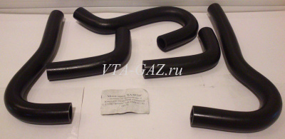 Патрубки печки отопителя Газель, Соболь Бизнес дв. 4216 комплект из 5-ти