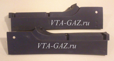 Накладки порога Газель, Соболь Бизнес графит (автобус) комплект