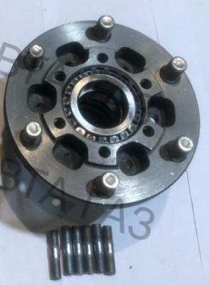 Ступица Газель передняя в сборе с подшипниками полный привод 4х4 завод