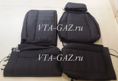 Чехлы Газель, Соболь на 3-х местный салон "Экокожа"