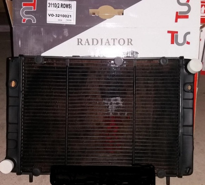 Радиатор охлаждения Волга 3110, 31105 2-х рядный медный производство Иран