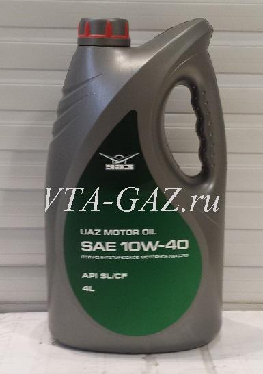 Масло Уаз моторное SAE 10W-40 4L, Масло Уаз моторное SAE 10W-40 4L за 2 700.00 руб.