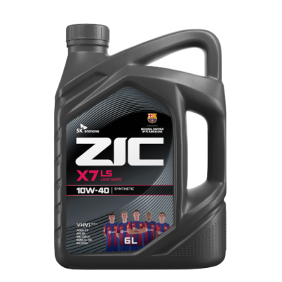 Масло моторное ZIC X7 10W-40 бензин синтетическое 6 л