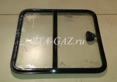 Стекло раздвижное Газель "Фермер" 580х555 вместо глухого заднего правое