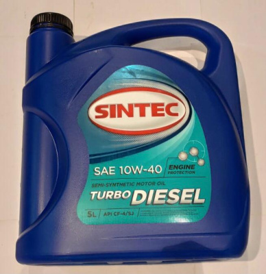 Масло двигателя SINTEC TURBO DIESEL 10W40 5л.