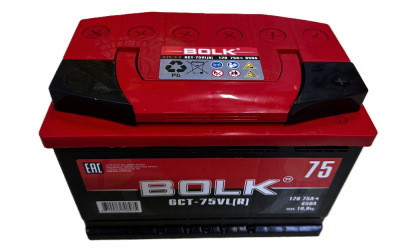 Аккумулятор 75-ah обратной полярности