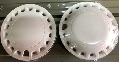 Колпаки декоративные белые R-16 Газель "Сильвер" комплект 4 штуки