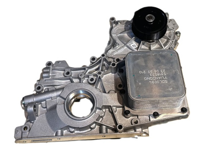 Передняя крышка двигателя Газель, Соболь Бизнес, Газель Next дв. 2.8 Cummins Евро-4, 5 в сборе (масляный насос) "FOTON" оригинал