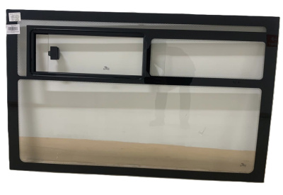 Стекло боковины Газель Next ЦМФ сверхдлинная №2 левое (с форточкой над аркой колеса) 1136х704