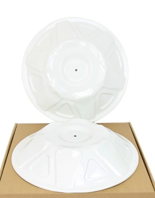 Колпак колеса Газель 3302 объемный «тюнинг» белый передний комплект 2 шт