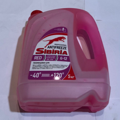 Антифриз SIBIRIA красный 5-литров