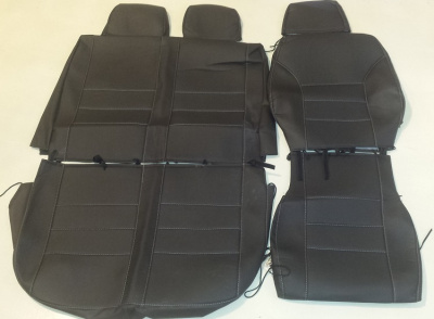 Чехлы Газель Next на 3-х местный салон "Экокожа"