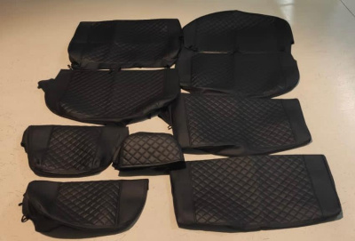 Чехлы Газель 2705, Соболь 7-ми местный салон (экокожа)