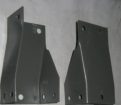 Кронштейн переднего бампера центральный под усилитель Газель, Соболь старого образца комплект