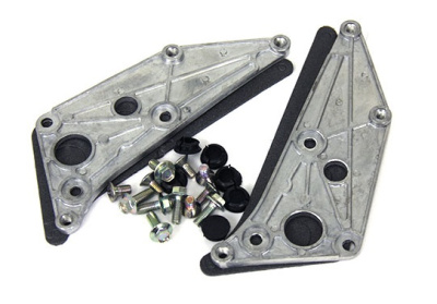 Кронштейн на зеркало заднего вида к двери Газель, Соболь, Баргузин, Валдай нового.образца (пластины) комплект