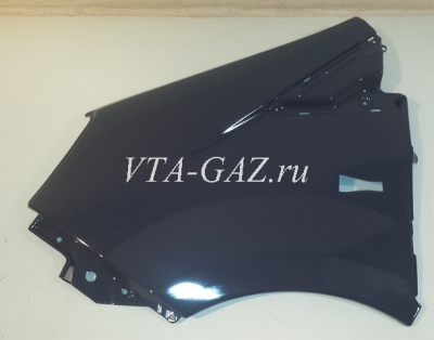 Крыло переднее Газель Next левое крашенное "ШТОРМ ГРЕЙ" (пластик)