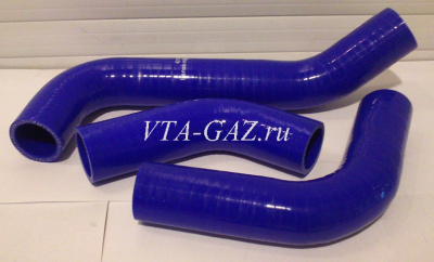 Патрубки радиатора Газель, Соболь Бизнес дв. 4216 Евро-3 комплект из-3 штук силикон