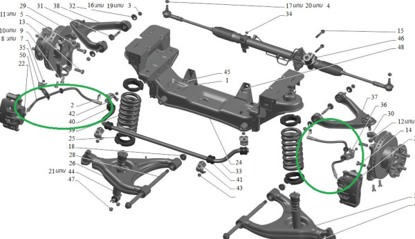 Шланг тормозной передний Газель Next, Соболь NN (гайка-штуцер)